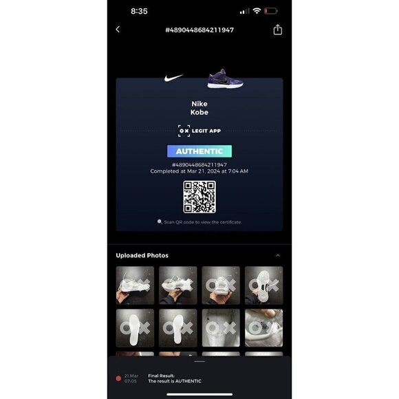 Nike Zoom Kobe 8 Men 4 Women 5.5 Fj9364-100 Triple White Knit Low Training Shoe - Picture 2 of 15